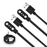 SRLWMYI 2PCS Smartwatch Ladekabel Ladekabel für Smartwatch Universelles Cable USB 2 polig Chargeur pour montre intelligente/tracker de fitness(4mm),mit den Meisten Geräten