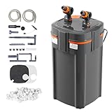 VEVOR Aquariumfilter 225 GPH, 2-stufiger Kanisterfilter 208L, ultra-leiser interner Aquariumfilter mit UV-Schutz, Tauchkraftfilter mit Mehrfachfunktion für Aquarien, 10 W