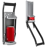 Joeji's Kitchen Dosenpresse Wandmontage - Blechdosenpresse mit Flaschenöffner - Müllpresse für Bier und Getränkedosen - Umweltfreundliches Recycling-Tool - Grau