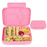 OWill Brotdose Kinder mit Fächern,1000ml Lunchbox Auslaufsichere,Snackbox mit Fächern,Bento Box Kinder für Kindergarten und Schule inkl,Mikrowelle/spülmaschinenfest
