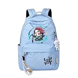 Zhongkaihua Kamado Tanjiro Rucksack, Anime, Kochou, Shinobu, Kamado, Nezuko, Schulranzen, große Kapazität, Freizeittasche, Reisen, Studenten, Tagesrucksack, 29 x 14 x 42 cm, Schulanfang, Typ8, 29*14