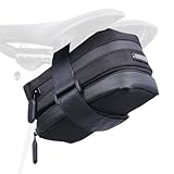 Generisch Rad Sattelbeutel, Fahrradsitzpack, Wasserdichtes Split -Design Mit Outdoor -Reitorganisator, Schutzspeicher Für Reisen, Pendeln, Touren, Camping, Reiten, 4,72 X 3,54 X 2,36 Zoll