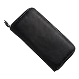 BESPORTBLE Mann Mode Geldbörse Männer tragbar Geldbeutel große Geldbörse Schlüssel portmonee Herren Outdoor-Reisegeldbörse Geldbörse mit Reißverschluss Handbrieftasche PU-Leder Schwarz