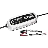 CTEK CT5 Time To Go, Batterieladegerät 12V, Batteriepfleger Mit Countdown-Funktion, Startanzeige, Eingebaute Temperaturkompensation, Entsulfatierungsprogramm, Rekonditionierungsmodus Und AGM-Option