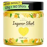 AVIDA ZEN Ingwer Shot, für bis zu 160 fruchtig scharfe Ingwer Kurkuma Shot, reich an Zink und Vitamin C, 125g Ginger Shot, Ingwershot vegan und in Deutschland hergestellt
