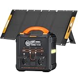Newsmy 551,25 Wh Tragbares Powerstation mit Solarpanel 100 W, Solargenerator LiMnFePO4-Akku für Camping-Backup zu Hause