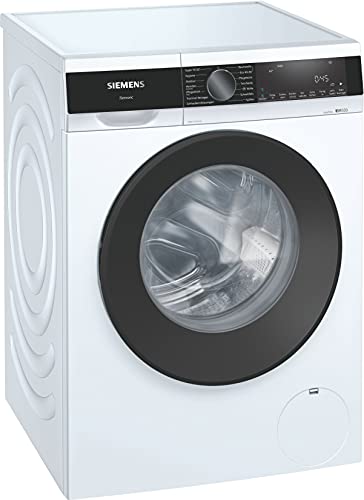 Siemens WG44G2M40 iQ500 Waschmaschine, 9 kg, 1400 UpM, Antiflecken-System entfernt 4 Fleckenarten, Outdoor-Programm Schonende Reinigung, speedPack L Beschleunigen Sie Ihre Programme, Weiß
