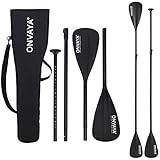 ONVAYA® SUP/Kajak Paddel | 2-in-1: Stechpaddel & Doppelpaddel | Für Stand-Up-Paddling, Kajak, Schlauchboot etc. | 3-teilig | Größe flexibel anpassbar