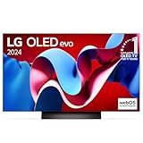 LG OLED48C47LA TV 48' (121 cm) OLED evo Fernseher (α9 Gen7 4K AI-Prozessor, Dolby Vision, bis zu 120Hz) [Modelljahr 2024], Schwarz