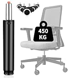 FAOKZE Gasfeder,Gasdruckfeder,Gasdruckfeder Bürostuhl,Ersatz Gasdruckdämpfer Zylinder Gasfeder,310mm-455mm Bürostuhl Gasfeder 450KG,mit 5 Bürostuhl Rollen,für Office Chair Drehstuhl Gaming Stuhl