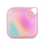 drburpily Bluetooth Lautsprecher mit eingebautem 500 mAh Akku für Reisen und Outdoor Aktivitäten ABS tragbarer Bluetooth Lautsprecher, Rosa