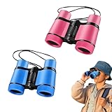 2 Stück Kinderfernglas, Fernrohr Kinder Fernglas Ideal für Outdoor-Abenteuer Naturbeobachtungen für Vogelbeobachtung Jagen Wandern Geburtstagsgeschenke