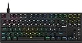Corsair K60 PRO TKL RGB Tenkeyless Optisch-Mechanische Kabelgebundene Gaming-Tastatur - OPX Linear-Schalter - Polycarbonat-Tastenkappen - iCUE-Kompatibel - QWERTZ DE - PC, Mac, Xbox - Schwarz