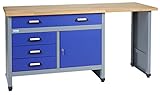 Küpper Werkbank Modell 12037, Breite 170 cm Farbe ultramarinblau