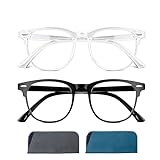 Solmoon Blaulichtfilter Brille Damen Herren - Blue Light Blocking Glasses - Blaufilter Computerbrille - Transparent Gläser, Reduziert Visuelle Ermüdung