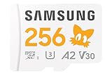 Samsung Sonic the Hedgehog(TM) microSD-Karte + SD-Adapter, Speicherkarte mit 256 GB, UHS-I U3, Full HD & 4K UHD, 180 MB/s Lesen, 130 MB/s Schreiben, Datenspeicher für Handheld-Konsolen, MB-MD256SA/LC1