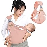 SERAPHY Baby-Tragetrage Fronttrage von Neugeborenen bis Kleinkindern, verstellbare Babytrage auf einer Schulter mit atmungsaktivem Mesh für Babys bis zu 40 lbs