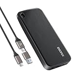 iDsonix Portable SSD 2TB Externe Festplatte, USB 3.2 GEN 2 bis zu 1000 MB/s, Externe Solid State Laufwerke mit 2 in 1 USB C Kabel für Xbox Series Gaming, Mac, iPhone 15 Pro, PC, Laptops (i10PRO)