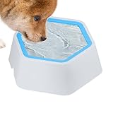 Pet Water Bowl - Spill-Proof Slow Feeder - Anti-Rutsch-Spender Schüssel Feeder für unordentliche Trinker Indoor Outdoor Haustier Tier Welpen