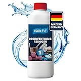 AGUALEVE® Desinfektionsreiniger 1 Ltr. Konzentrat für 100 Ltr. fertige Lösung *NEU* | für Fitnessstudios, Massagestudios, Solarien, Saunas, Wellness, Spas und Schwimmbäder | Made in Germany