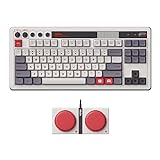 8Bitdo Retro Mechanical Keyboard, Bluetooth/2.4G/USB-C Hot Swappable Gaming Keyboard with 87 Keys, Dual Super Programmable Buttons for Windows and Android - N Edition - QWERTY English Keyboard