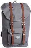 Herschel Little America Backpack, Grey/Tan Synthetic Leather Backpack, Einheitsgröße, 10014-00006-OS