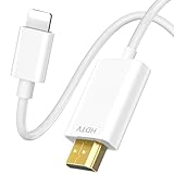 Aplimln HDMI Kabel für iPhone, [MFi-Zertifiziert] Lightning auf hdmi Kabel für iPhone/iPad zu TV, HDMI-Verbindungskabel, iOS 11, 12, 13, 14, YouTube-TV-Ausgang, HD1080P, 2M