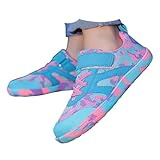 Generisch Barfussschuhe Kinder Breite Barfuss Schuhe Atmungsaktiv Leicht Laufschuhe Junge Mädchen Weich rutschfest Trekkingschuhe Sneaker Kinderschuhe mit Klettverschluss Unisex