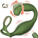 Analvibratoren für Mann Prostata Stimulation Männer Vibration mit 360° drehenden 10 Vibrationen Anal Vibrator Sex Spielzeug für die Männer C-förmige tragbare Vibratorensets für Männer Anal plug