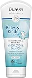 lavera Baby Sensitiv Waschlotion & Shampoo - für Babys mit Bio-Aloe Vera - Besonders sanfte Reinigung - hautschonend - zertifizierte Naturkosmetik - vegan - 200ml