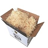 Luvit & Lumoè | Unbehandelte natürliche Holzwolle | Angebot 1 kg Pakete kaufen | Holzwolle für erdbeeren | Deko füllmaterial für geschenkkorb | Holzwolle anzünder