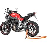 Hi-Q Tools Montageständer II Hinten – Motorrad Ständer Motorradheber zum Aufbocken, Aufbockvorrichtung, breitenverstellbar, Wartungs-/Montagearbeiten, universell für Motorräder bis 300 kg