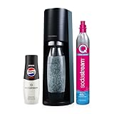 SodaStream - Terra Sparkling Water Maker Starterpaket, Quick Connect CO2-System, inklusive 60L Gasflasche, 1 x 440ml Pepsi Max, BPA-freie 1L Flasche, umweltfreundlich & reduziert Plastikmüll, schwarz
