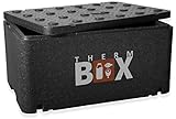 Therm Box Thermo Container Large GN 1/1 Isolierte Box 46 Liter Thermo Box Keep Warm Box Cool Box Styroporbox innen: 54 x 34,5 x 24 cm wiederverwendbar