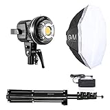 GVM 80W Dimmable LED Video Lights with Bowens Mount Kit Continuous Output Lighting Video Lighting Kit Spotlight for YouTube Vlog Studio Wedding Photog