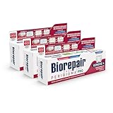 Biorepair, Zahnpasta Peribiom Pro Gingive+, 3 Packungen à 75 ml, für normale Mundmikrobiota, beugt Zahnfleischbluten vor und schützt vor Zahnfleischbelag