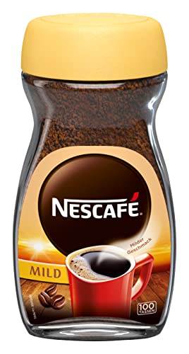 NESCAFÉ CLASSIC Mild, löslicher Bohnenkaffee aus mitteldunkel gerösteten Kaffeebohnen, milder Geschmack & intensives Aroma, koffeinhaltig, 1er Pack (1 x 200g)