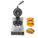 YUEWO Burger-Waffeleisen Eiscreme-Burger-Maschine Kommerzielle Sandwichpresse mit Temperatur- und Zeitsteuerung
