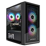 STGsivir Basic Gaming PC, Intel Core i5 bis zu 3.7 GHz, AMD Radeon R9 370 4GB GDDR5, 16GB RAM, 512GB SSD, 600 M WLAN, BT 5.0, RGB Lüfter x 3, W10H64, Gamer PC Computer Desktop