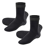XFSRG Neoprenschuhe Wasserdicht Neoprensocken Anti-Rutsch Tauchsocken für Wassersport und Strandsocken für Schwimmen Tauchen Surfen
