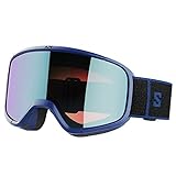 Salomon Aksium 20 Photochrome Unisex-Brille Ski Snowboarden, Tolle Passform und Komfort, Haltbarkeit und Automatisch Optimierte Sicht, Blau, Einheitsgröße
