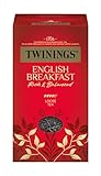 Twinings ENGLISH BREAKFAST Schwarzer Tee lose in der Tee-Dose - kräftiger Schwarztee aus hochwertigen Teeblättern, gepflückt in Sri Lankas & Indiens besten Teegärten (200g)