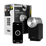 Nuki Smart Lock Pro (4. Generation), smartes Türschloss mit WLAN und Matter für Fernzugriff, elektronisches Türschloss macht das Smartphone zum Schlüssel, mit Akku Power Pack, schwarz