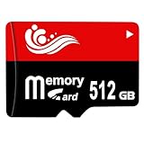 Locpof SD Karte 512GB Speicherkarte TF Karte 512GB Wasserdicht Mini SD Card Große Kapazität SD-Karte Speicherkarten Handy Memory Card TF Card für Mobiltelefon/Kamera/PC