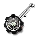 ATsafepro Reifendruckprüfer Geeicht 4Bar 60Psi, Analog Auto Luftdruckprüfer ANSI B40.1 genau mit 1.5' Glow Zifferblatt, professionelle mechanische Reifendruckmesser für Motorräder, Auto,SUV