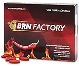 BRN-Factory. 40 rote Tabletten, um schneller die gewünschten Ergebnisse zu erzielen. In Synergie mit der Natur geschaffene Formulierung. Mit Chili, Chrom, Niacin und Vitaminen. (Aktiv)
