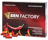 BRN-Factory. 40 rote Tabletten, um schneller die gewünschten Ergebnisse zu erzielen. In Synergie mit der Natur geschaffene Formulierung. Mit Chili, Chrom, Niacin und Vitaminen. (Pharmazie flav.d.)