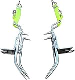 AYJIB baumklettern ausrüstung Set,steigeisen für bäume,Baumklettern Werkzeuge Lumberjack Kletter Spitzen Pole Schuhe Edelstahl 304 Jagd Grab-Green