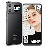 CUBOT A20 Handy Ohne Vertrag Android 14,6.75'' HD+ Octa-Core 90Hz Günstig Smartphone,12GB+128GB/1TB Erweiterbar Dual SIM 4G Simlockfreie Handys,48MP+16MP,5100mAh,1,83'' Rückbildschirm,OTG-Schwarz