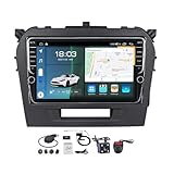 MLXABH Android 11 Stereo Autoradio für Suzuki Vitara 4 2014-2018 9 Zoll Integriertes Carplay Android Lenkradsteuerung Bluetooth FM AM mit Rückfahrkamera Sprachsteuerung (Gr